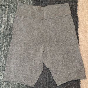 Grey biker shorts
